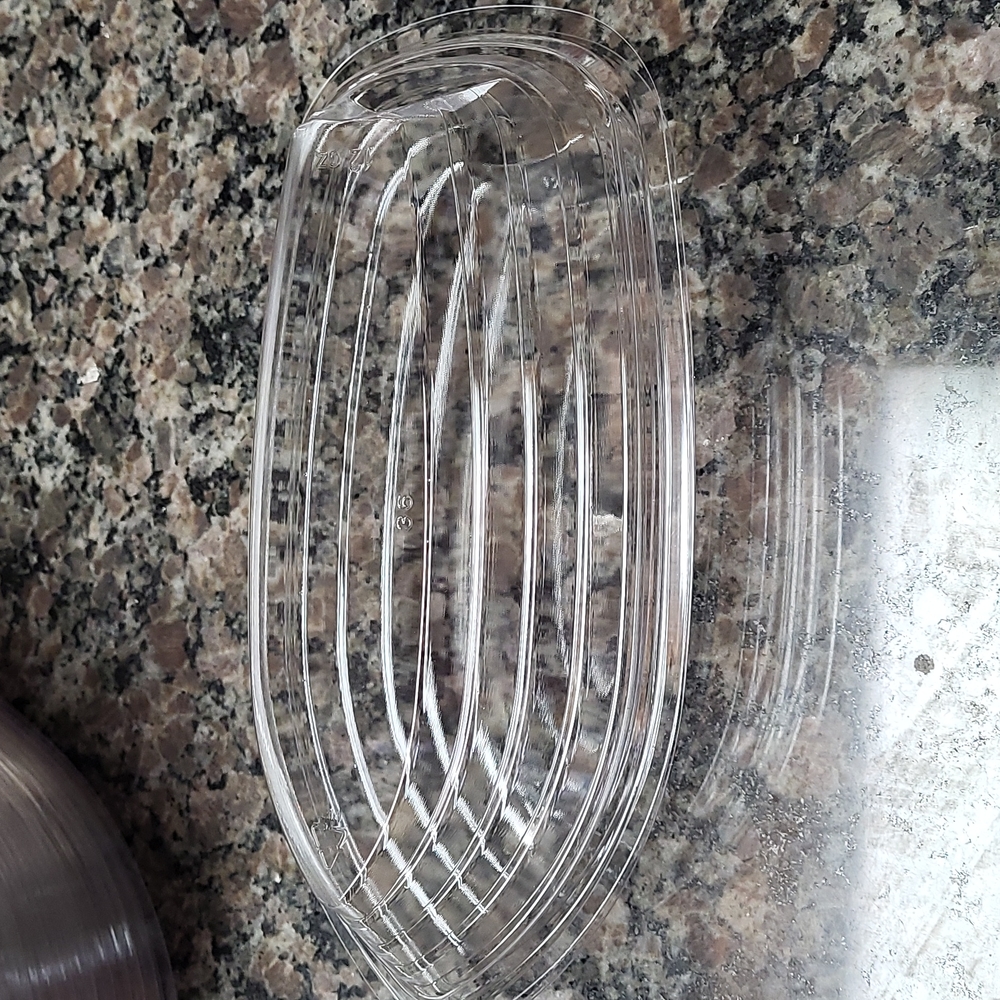 Clear Plastic Banana Split Boat Containers 8 oz & 12 oz 125 each size bottom top